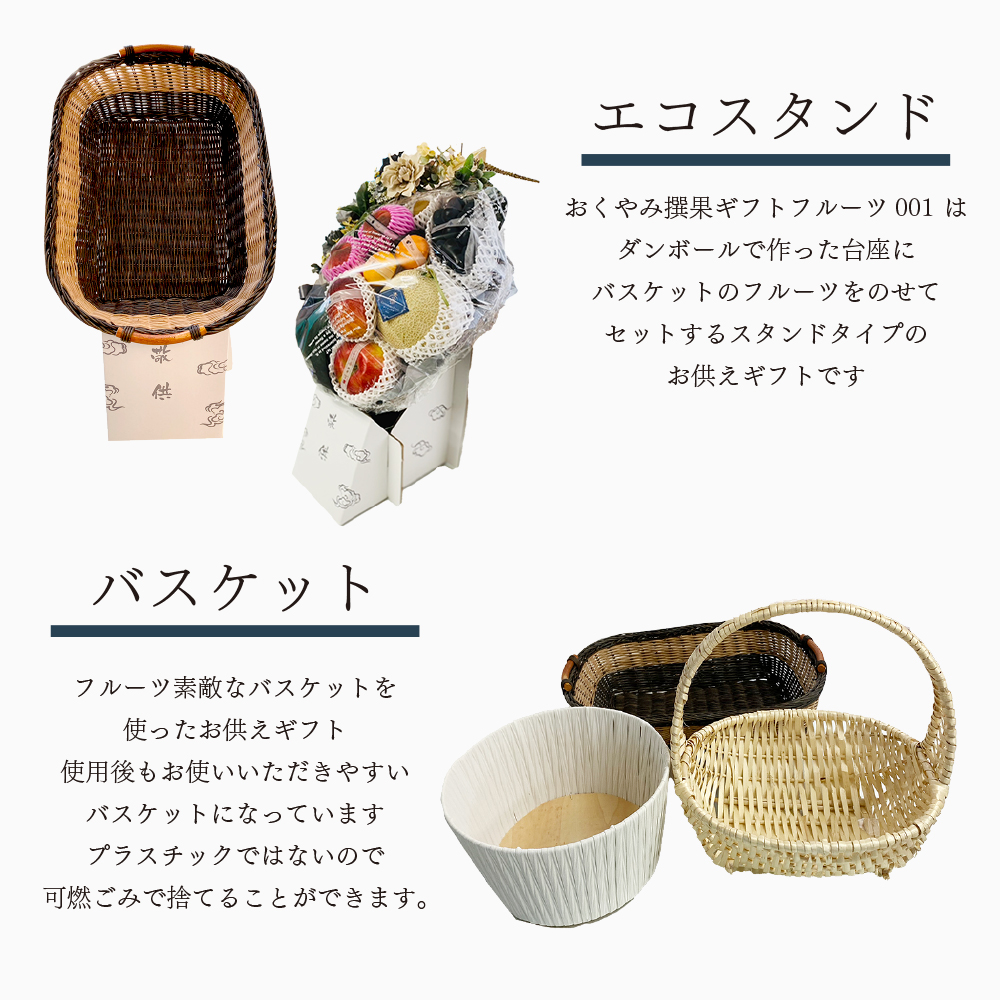 エコスタンドとバスケット